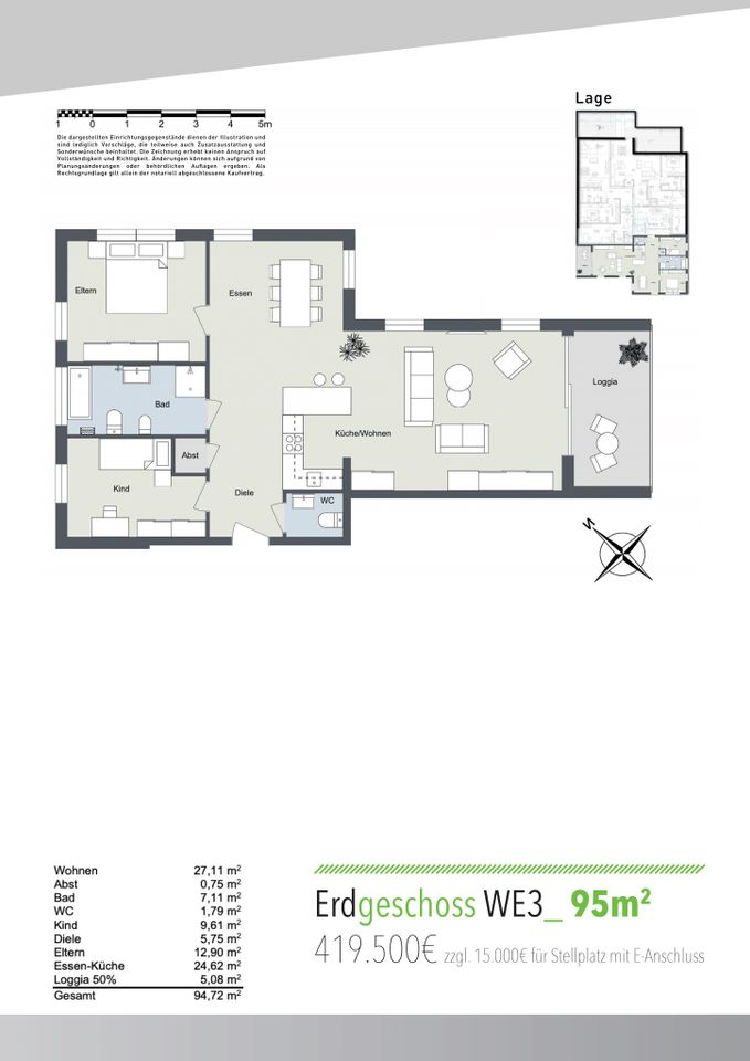 Grundriss Wohnung Nr. 3