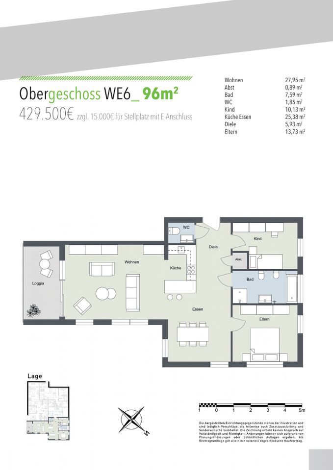 Grundriss Wohnung Nr. 6