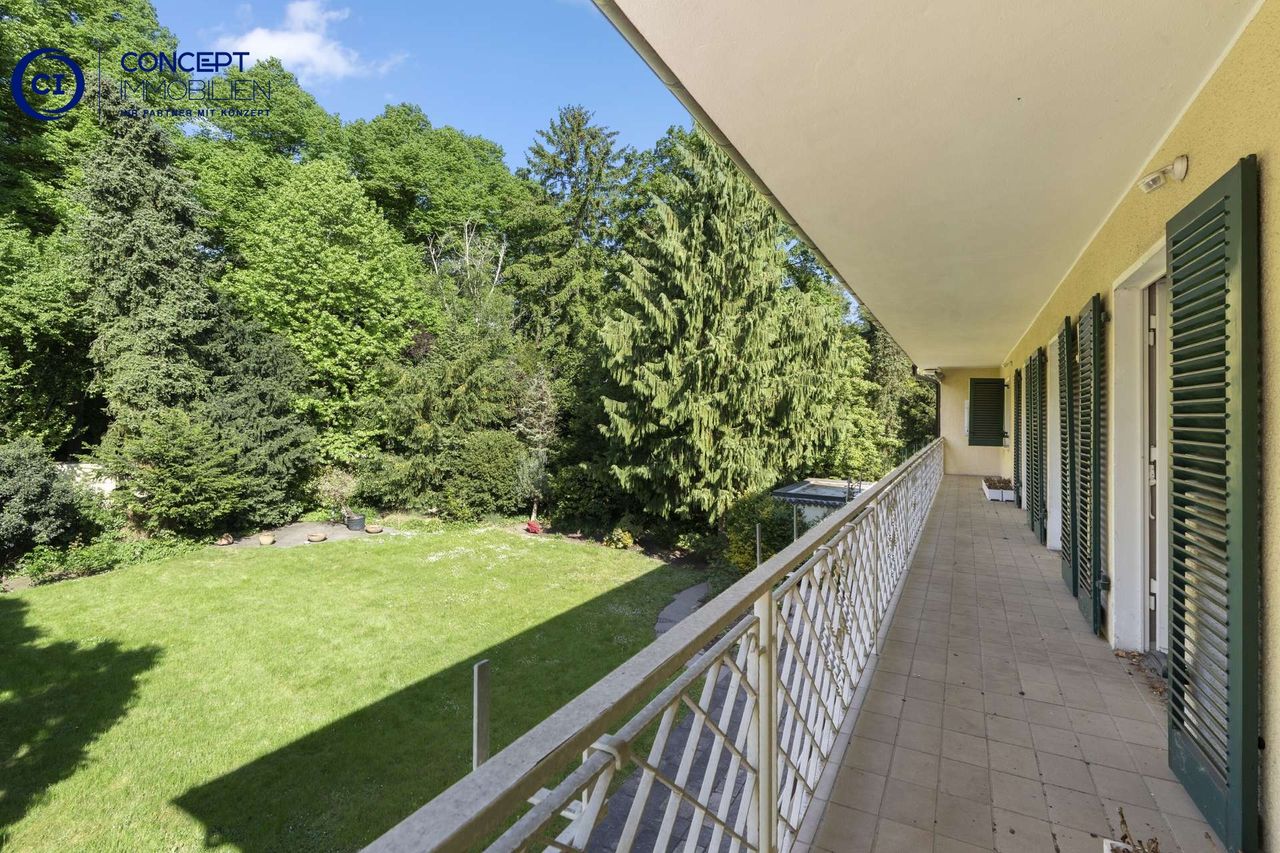 Garten vom Balkon