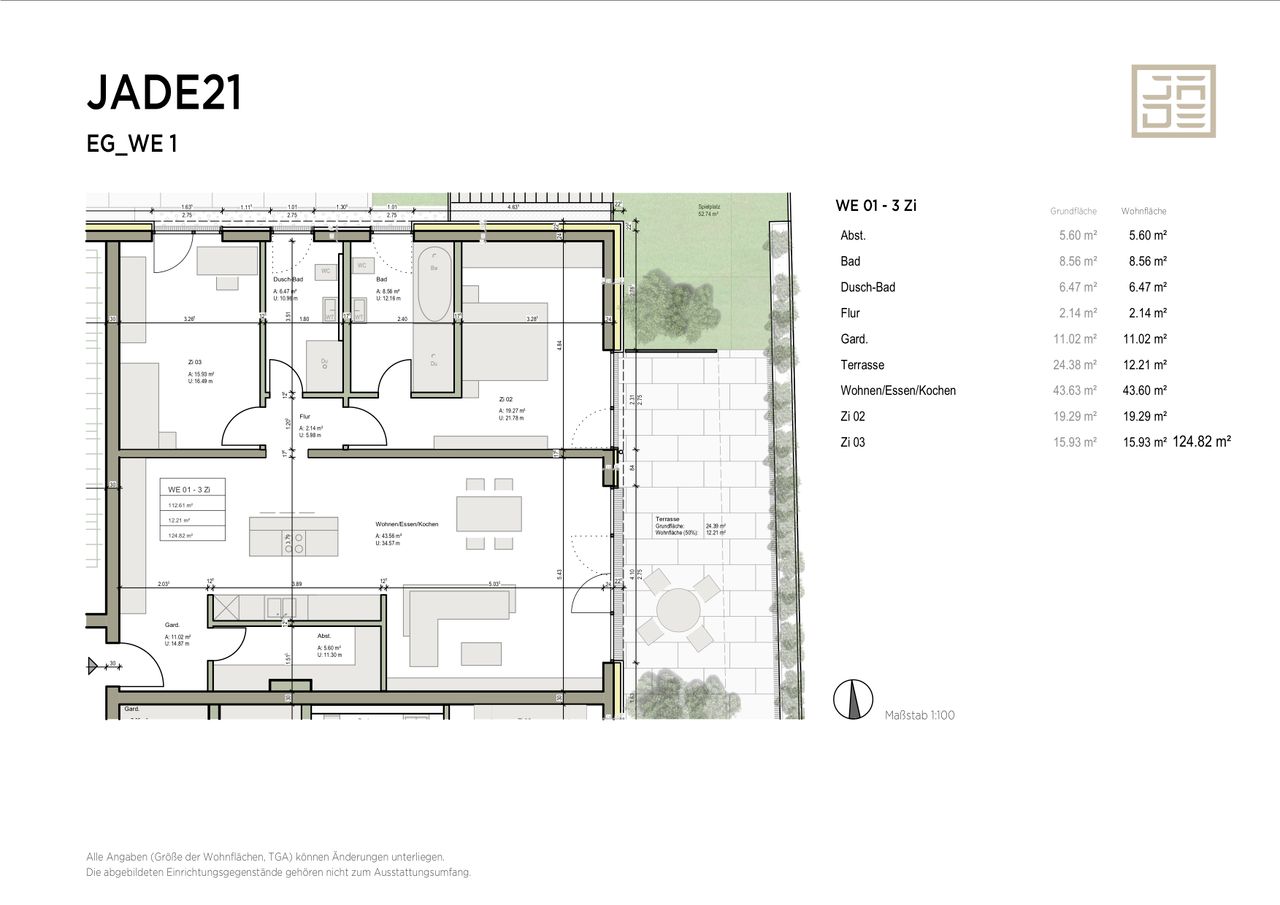 Wohnung 1 Grundriss