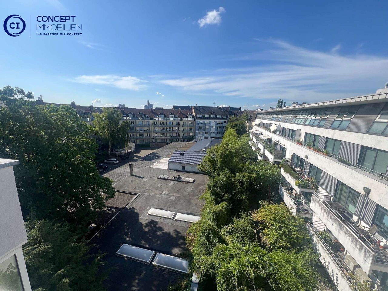 Aussicht vom Balkon
