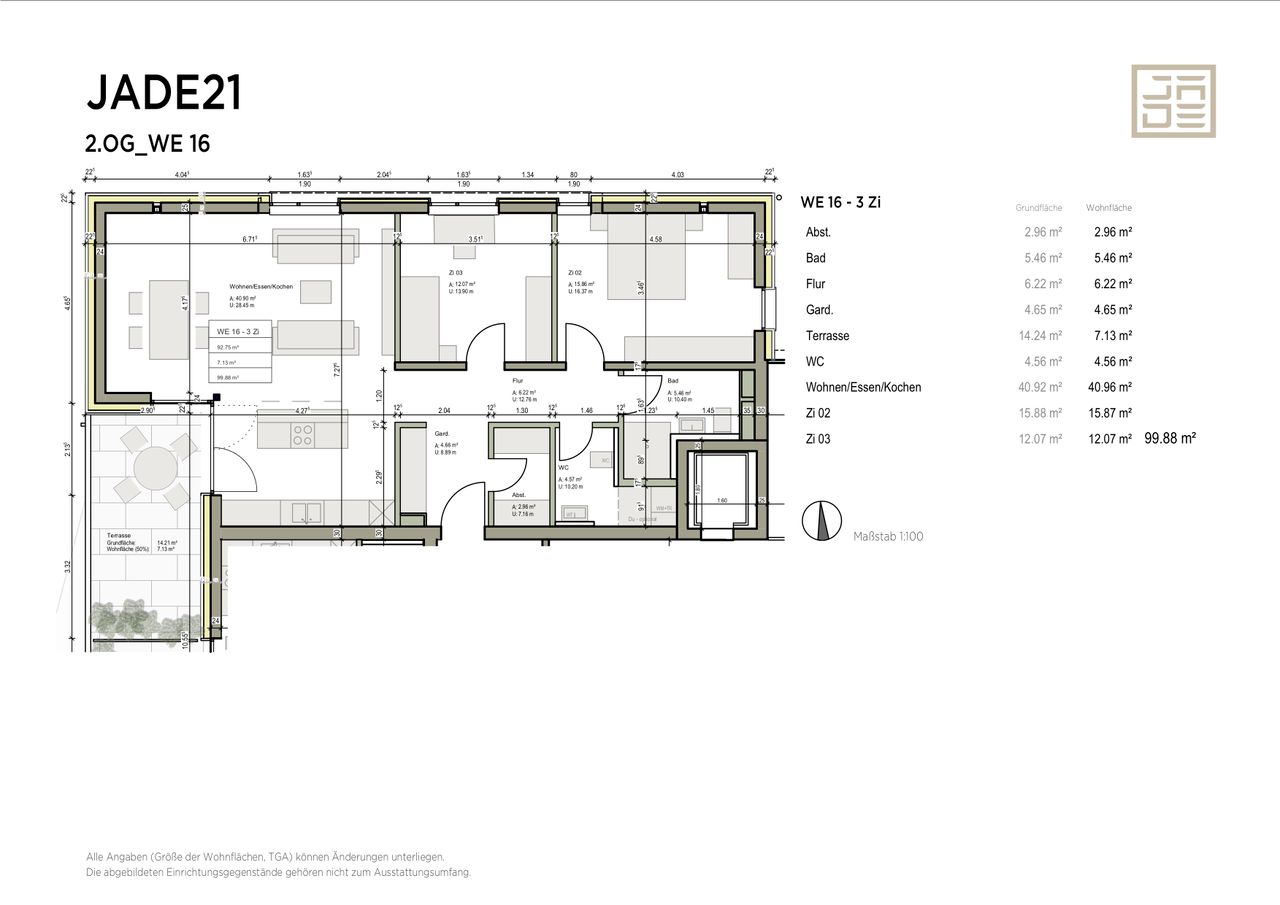 Wohnung 16 Grundriss