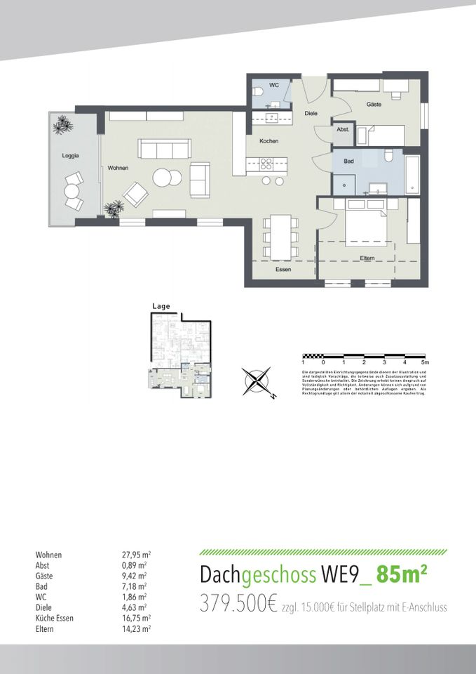 Grundriss Wohnung Nr. 9